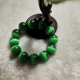 Cat's Eye Crystal stone bracelet for men, designed to attract luck and enhance personal energy magnetism