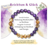 Amethyst crystal bracelet for emotional balance, natural gemstone beaded design for mindfulness and calming energy